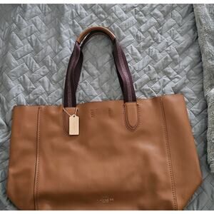 Coach Brown Leather Tote Bag